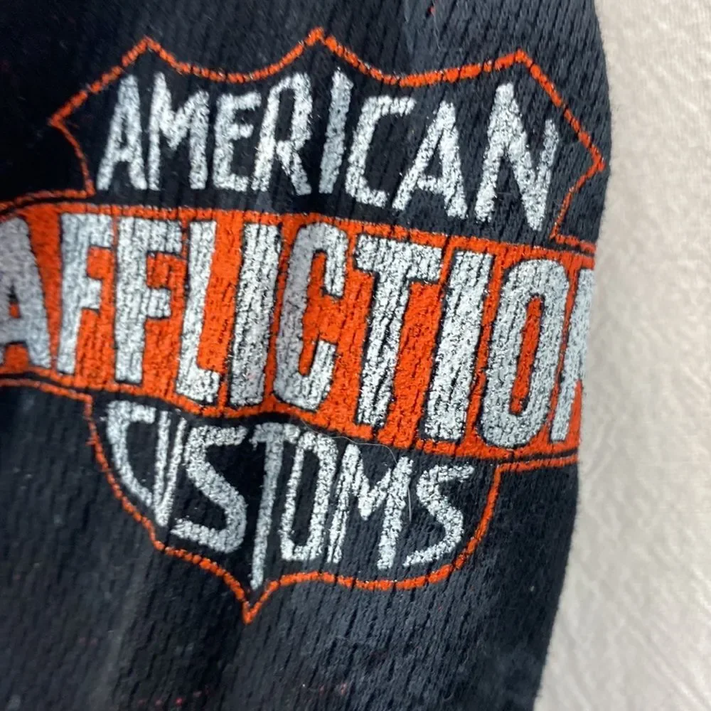 Affliction garage made motors long sleeve thermal shirt medium - Picture 4 of 9